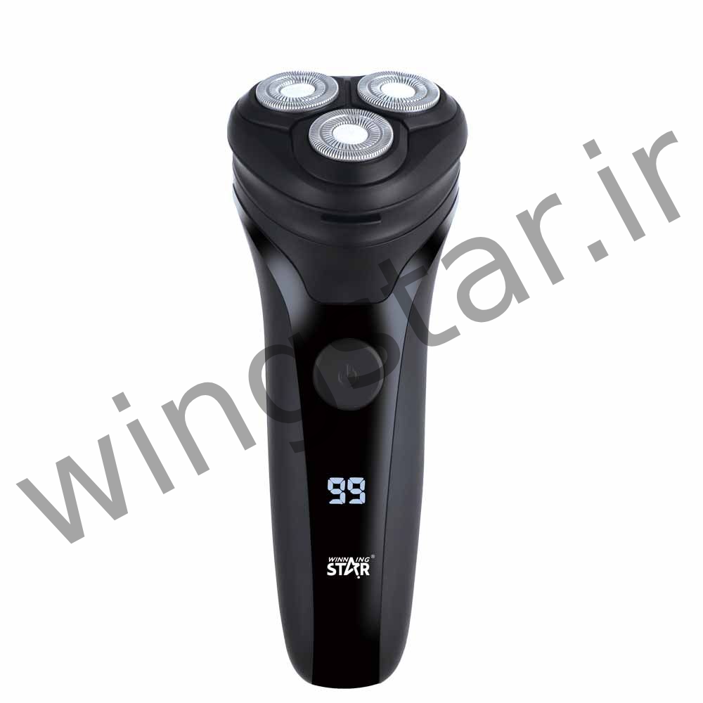 ریش تراش وینینگ استار 3تیغه چرخشی با قفل مسافرتی